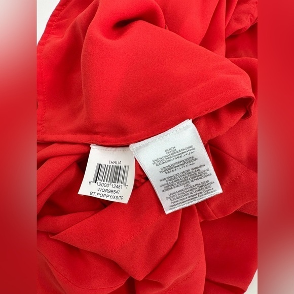 BCBGMaxazria Women’s Halter Romper Tangier Orange – Elastic Waist with Pockets - Picture 6 of 8